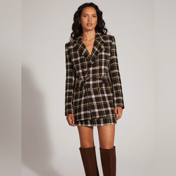 Favorite Daughter Brown and Cream Plaid Mini Skirt - Picture 5 of 5